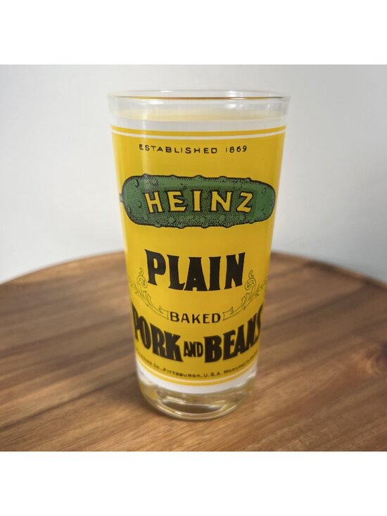 Heinz Other - Vintage Pop Art Georges Briard Heinz Baked Beans and Pork Label Beverage Glass